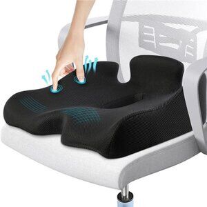 X Large Memory Seat Cushion for Office Chair Pressure Relief Sciatica & Tailbone